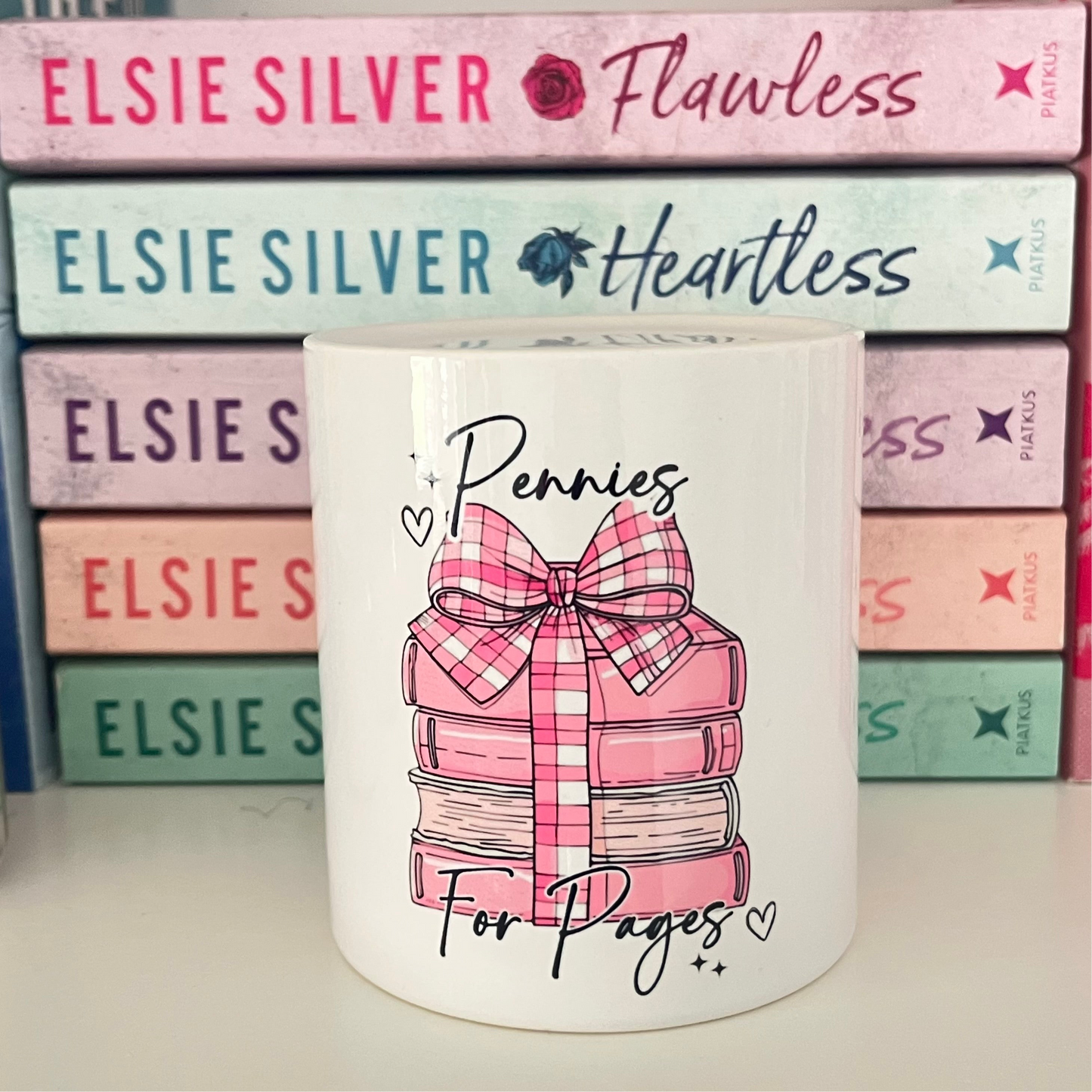 Pennies for Pages Money Box.