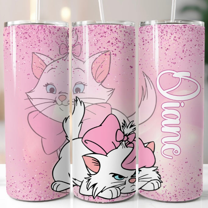 Personalised Cute Kitten Tumbler