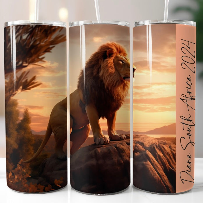 Personalised Lion Tumbler