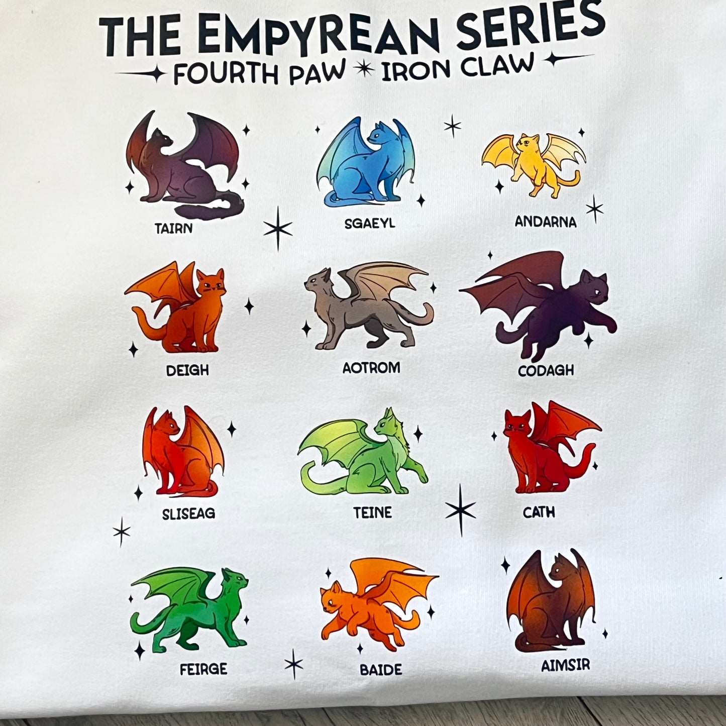 Fourth Wing Dragon Cats Sweatshirt