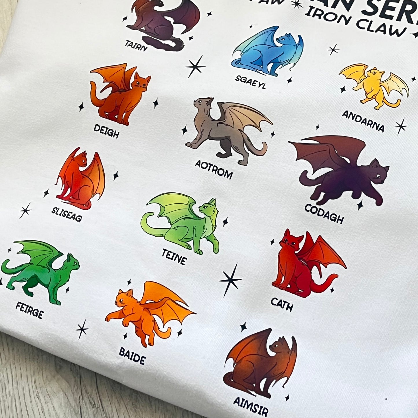 Fourth Wing Dragon Cats Sweatshirt