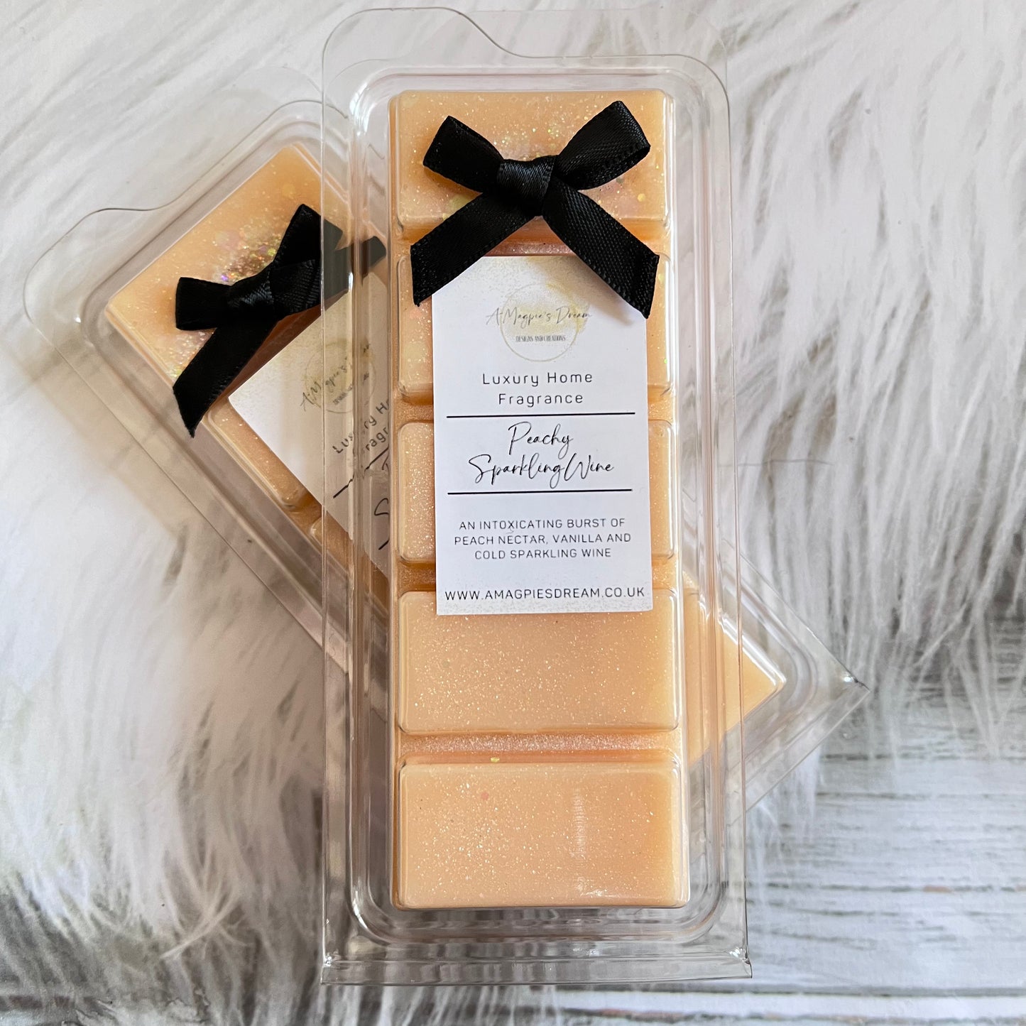 Peachy Sparkling Wine Wax Melt Snap Bar