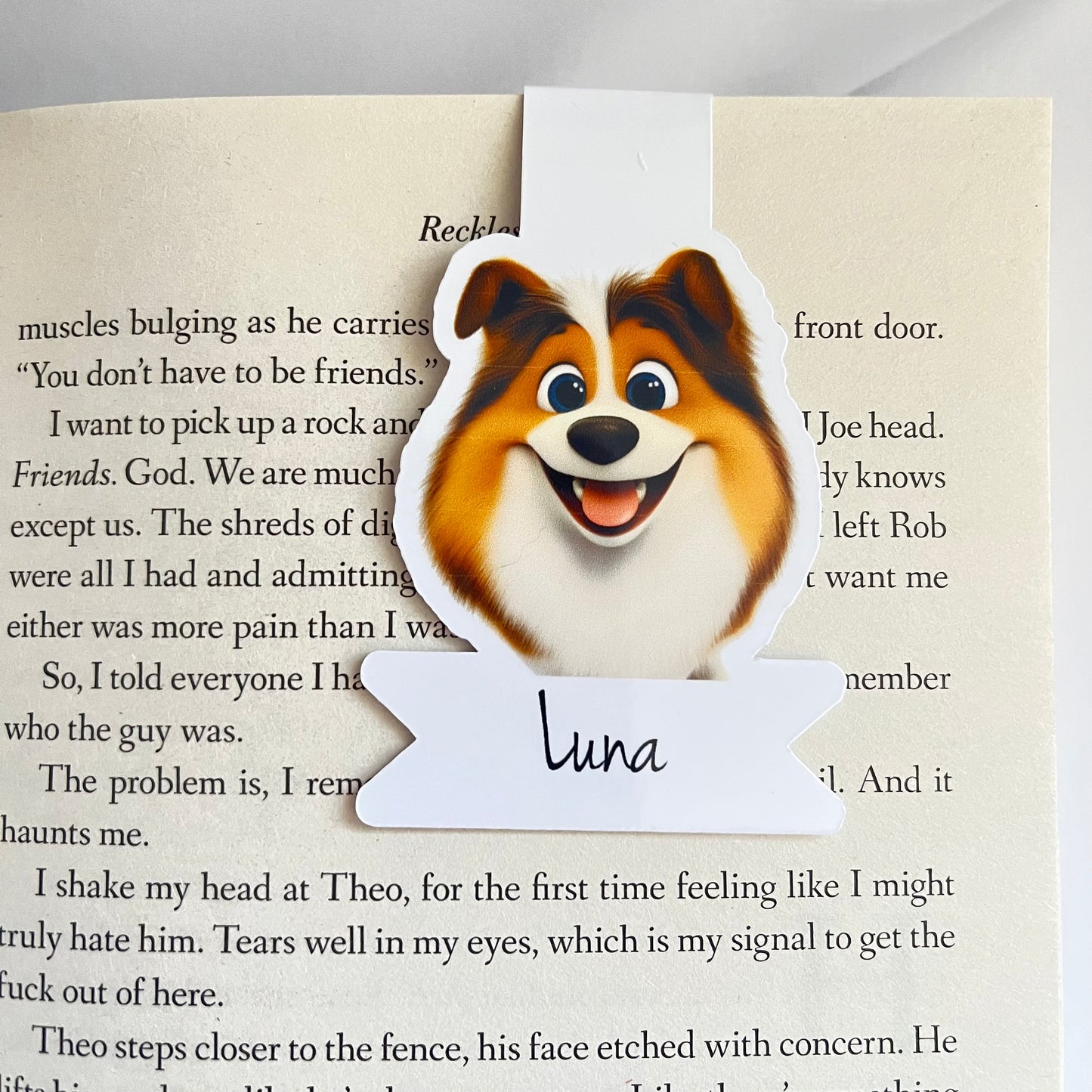 Personalised Dog Breed Magnetic Bookmark – Choose Your Pup’s Breed and name