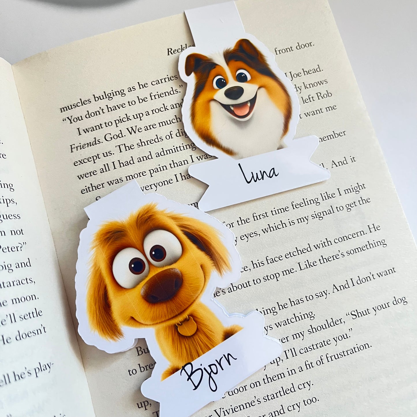 Personalised Dog Breed Magnetic Bookmark – Choose Your Pup’s Breed and name