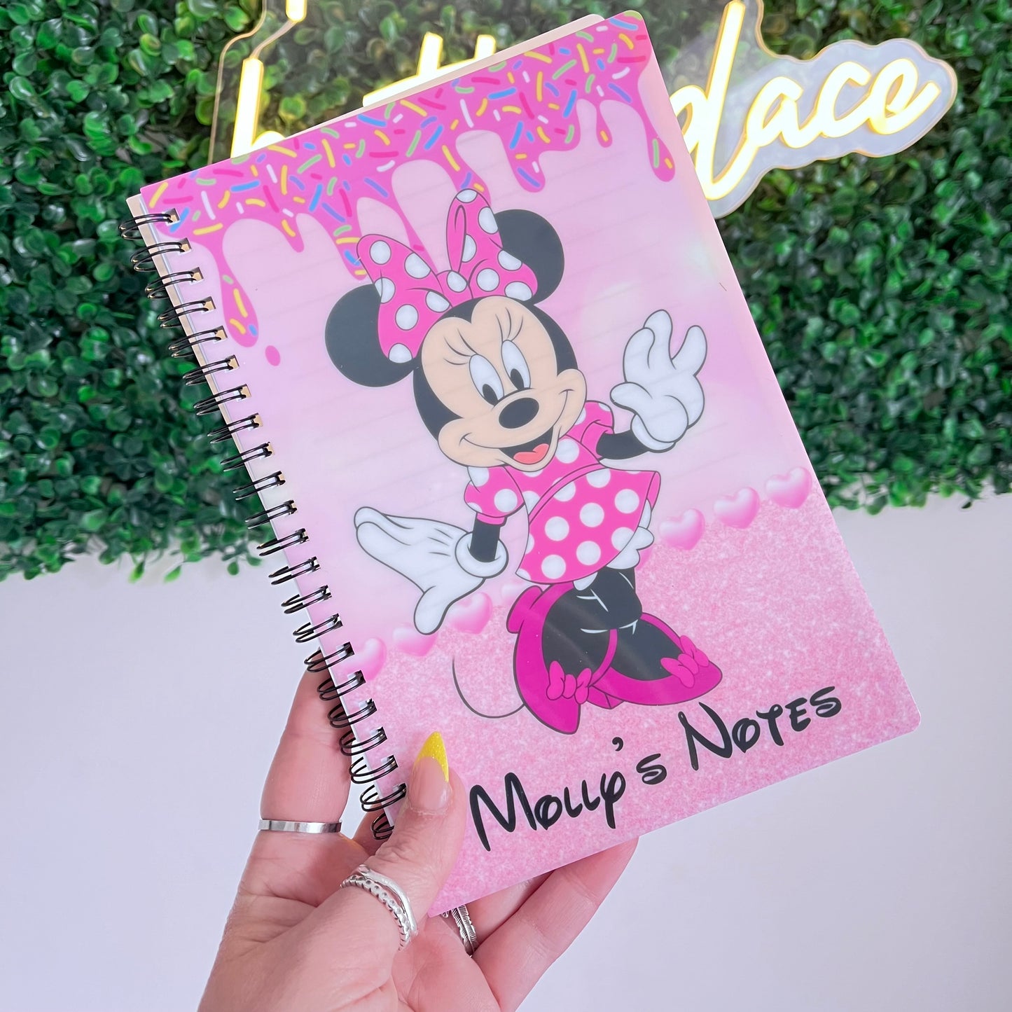 Personalised Minnie Mouse Notebook