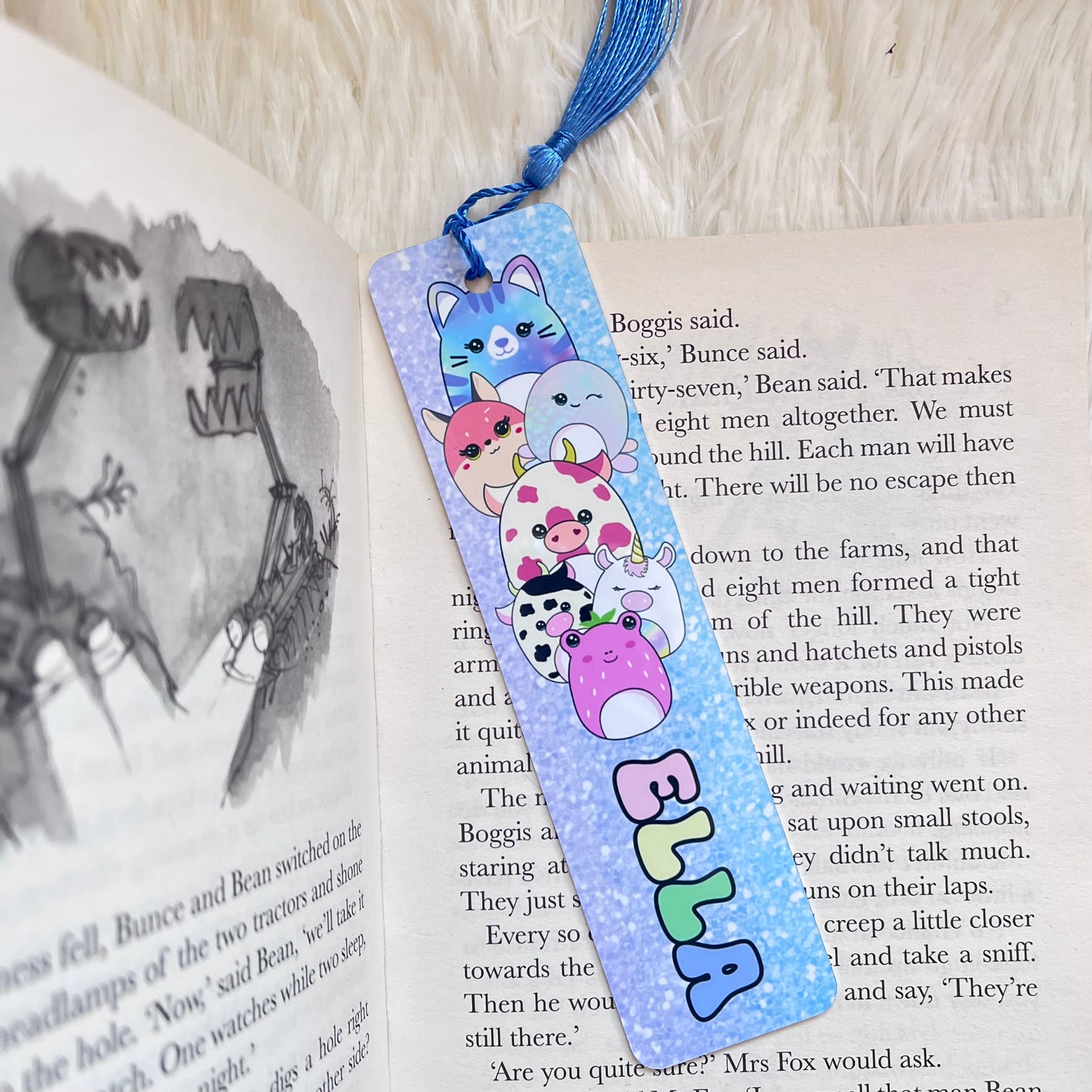 Personalised Aluminium Squishy Toy Bookmark