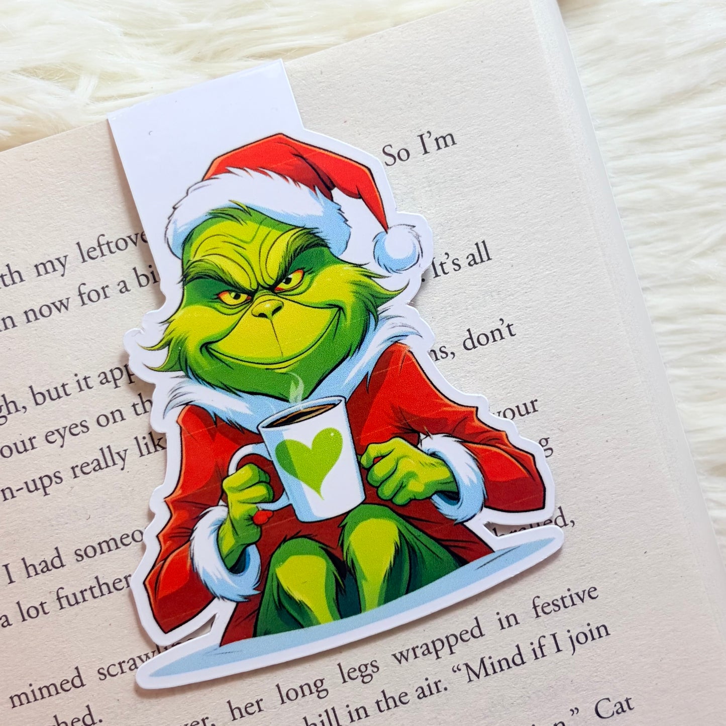 Grumpy Christmas Magnetic Bookmark – Funny Festive Gift for Book Lovers