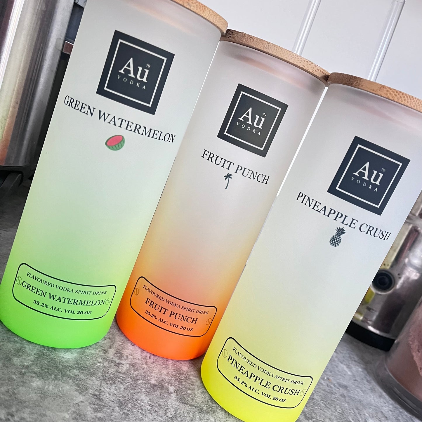 AU vodka - ombré glass