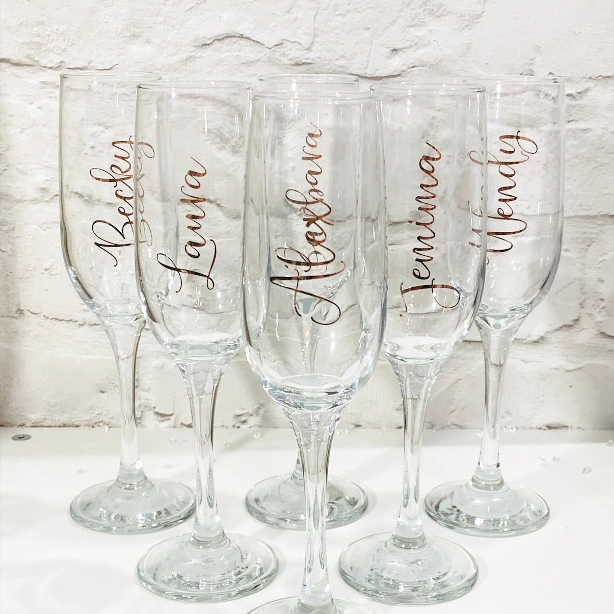 Personalised Champagne Flutes