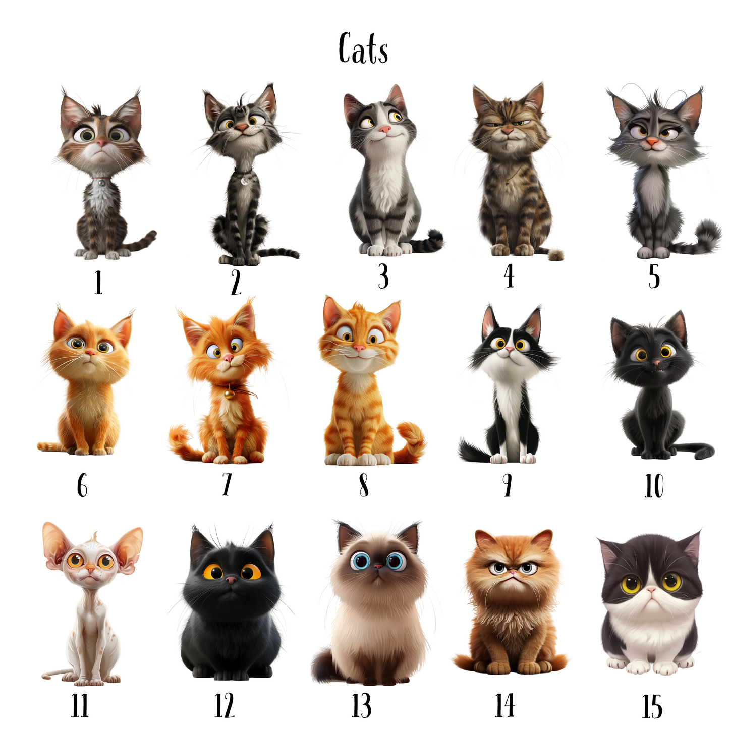 Personalised Magnetic Cat Bookmark – 30 Cat Breeds to Choose From!