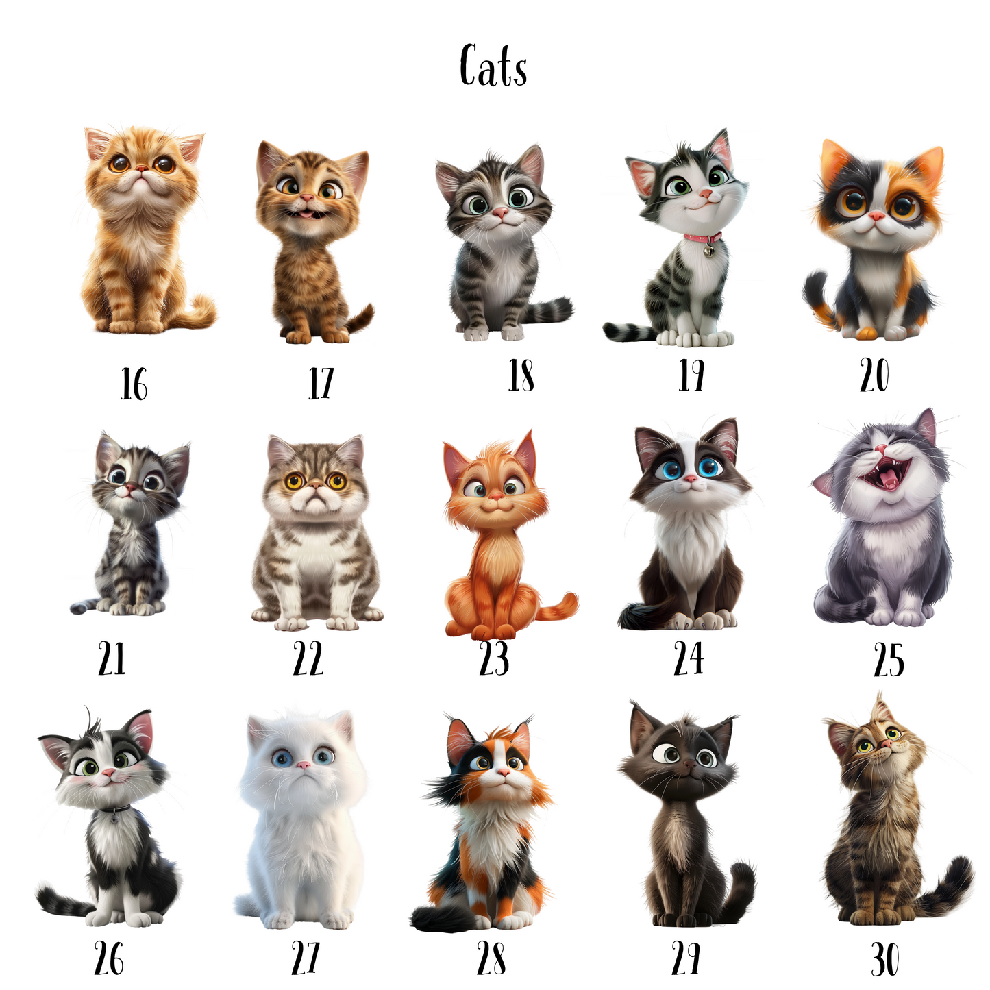 Personalised Magnetic Cat Bookmark – 30 Cat Breeds to Choose From!