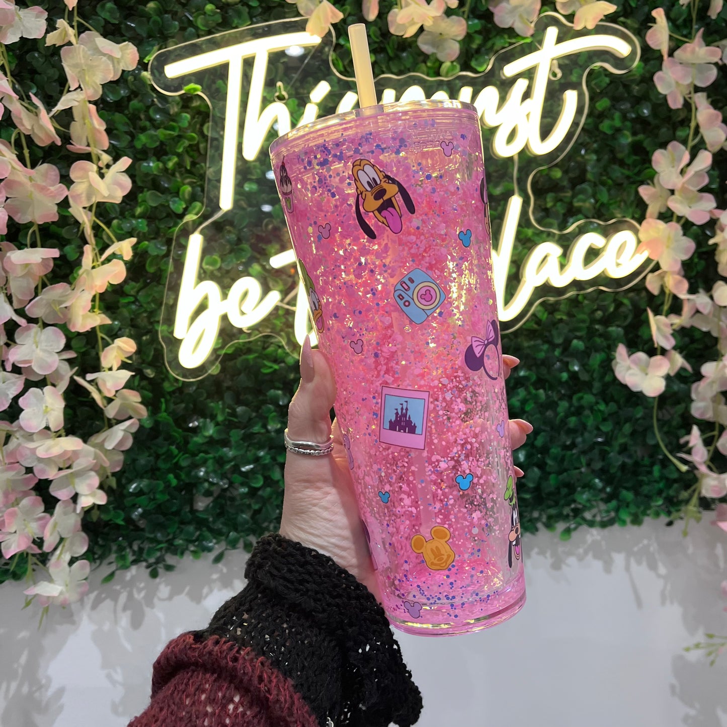 Characters glow in the dark Snowglobe Tumbler
