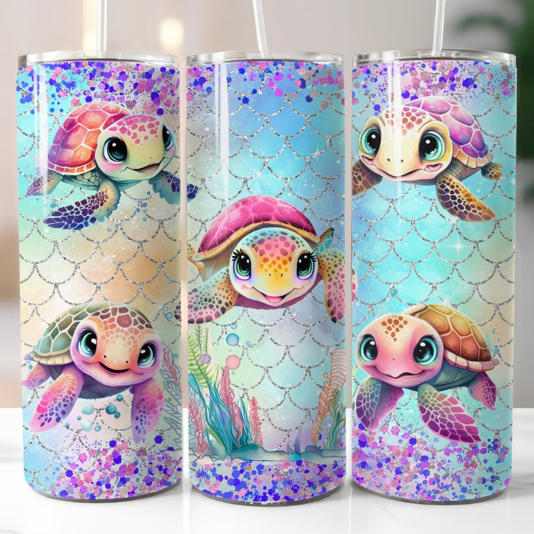 Rainbow Turtle 20oz Tumbler