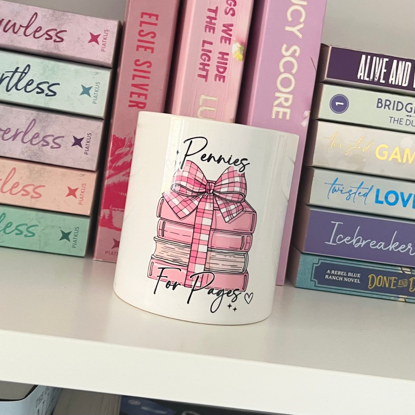 Pennies for Pages Money Box.