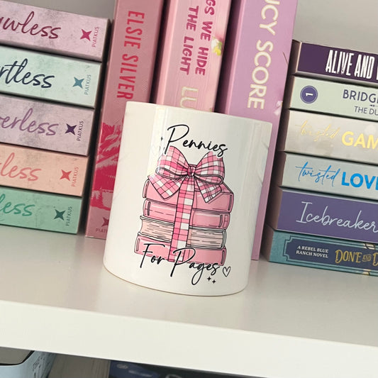 Pennies for Pages Money Box.