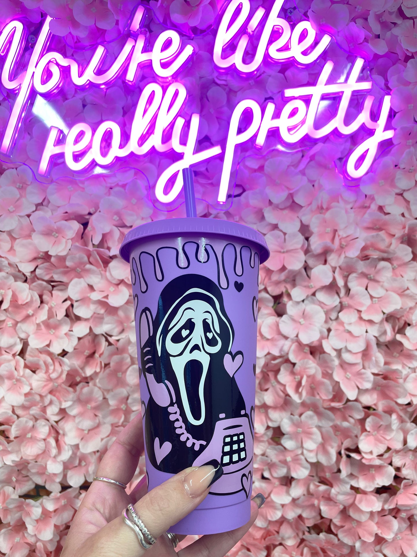 Purple Scream Ghostface Cup