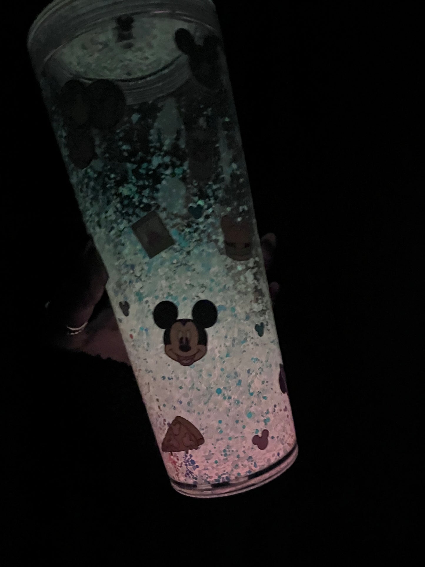 Characters glow in the dark Snowglobe Tumbler