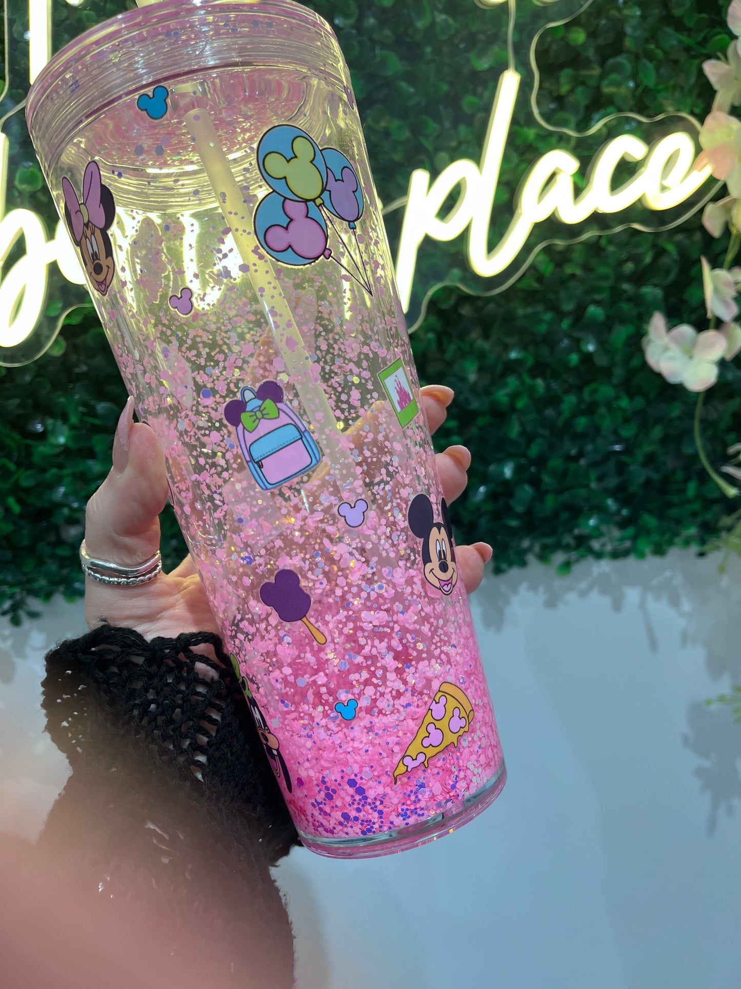 Characters glow in the dark Snowglobe Tumbler