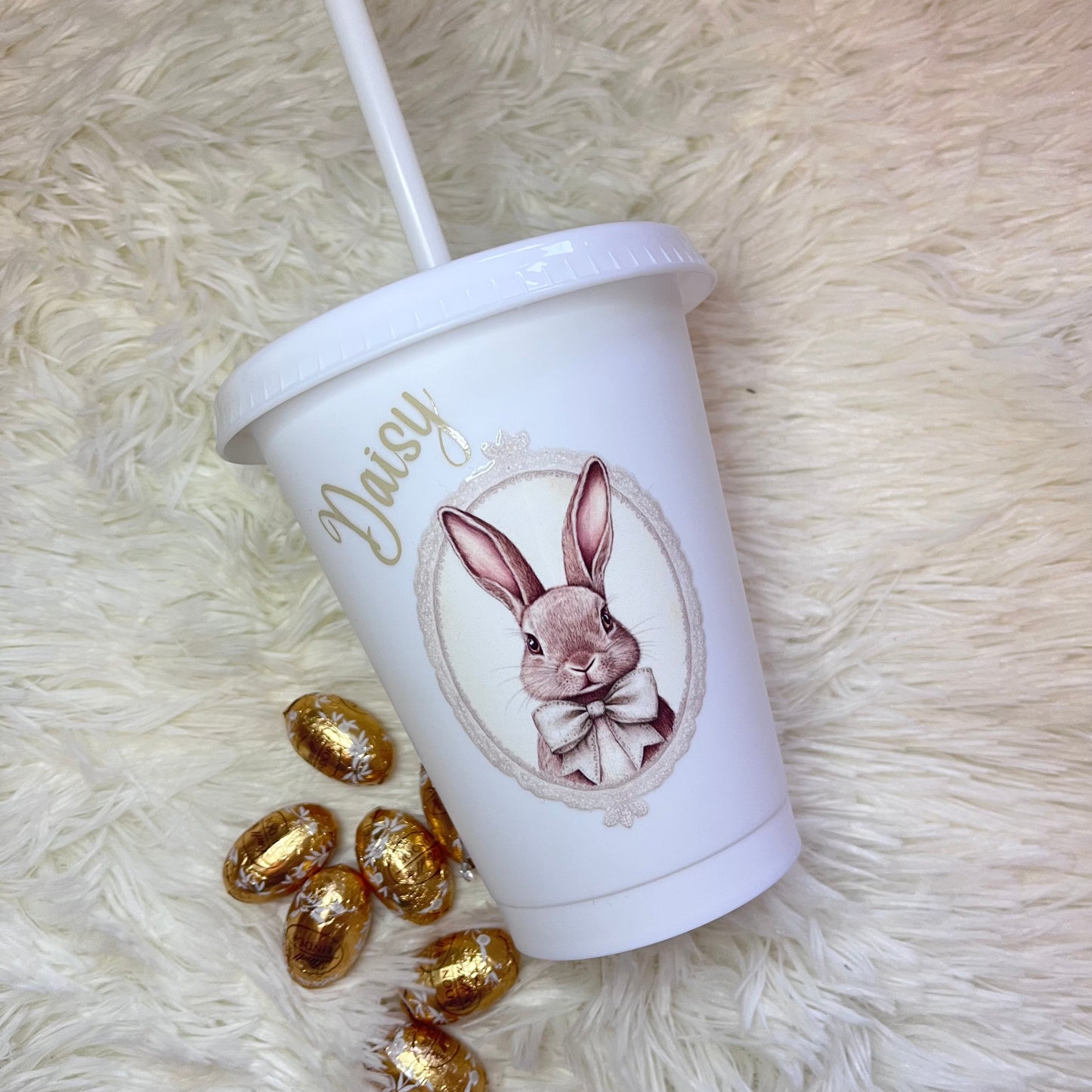 Personalised Bunny 16oz Cold Cup