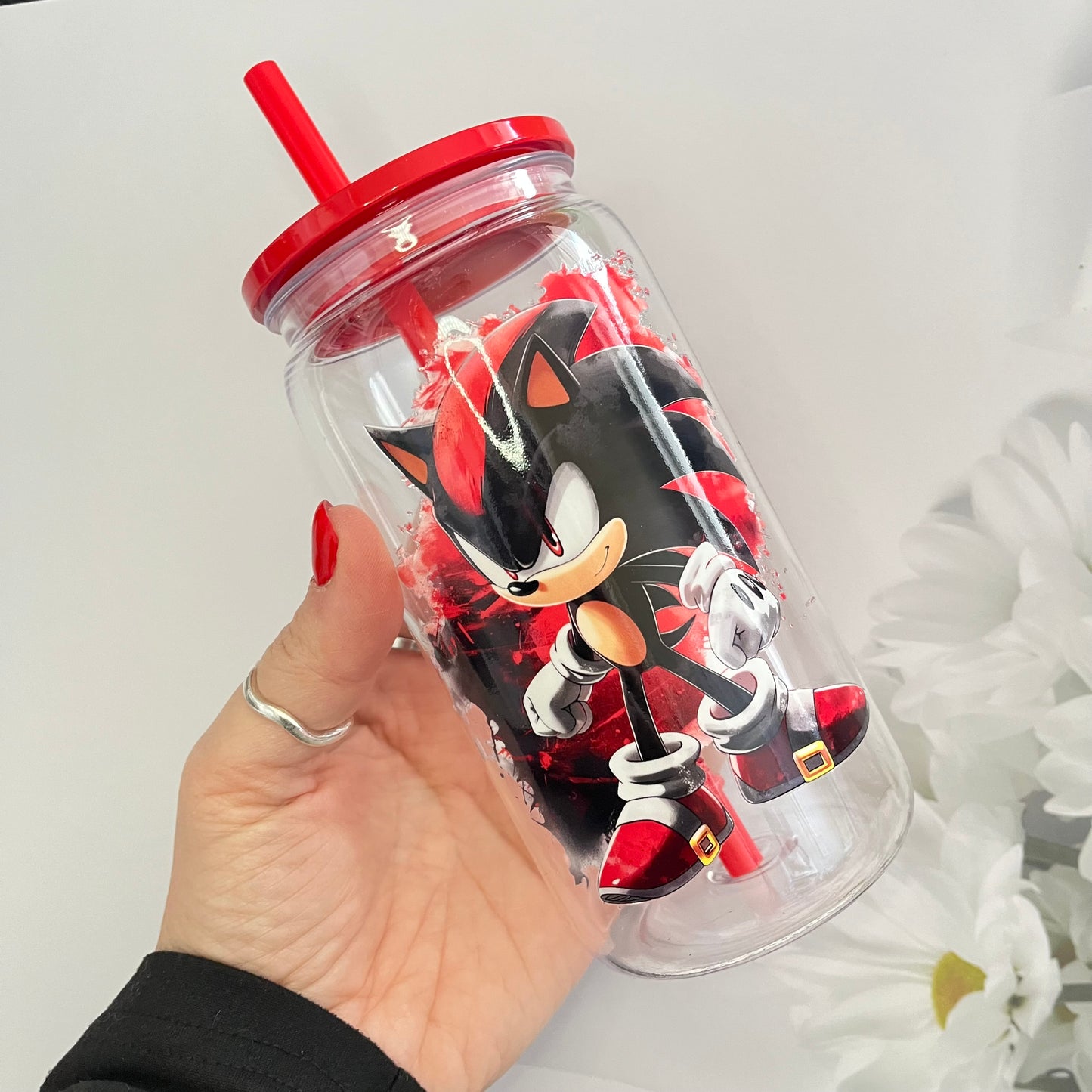 Sonic / Shadow Plastic Jar cup
