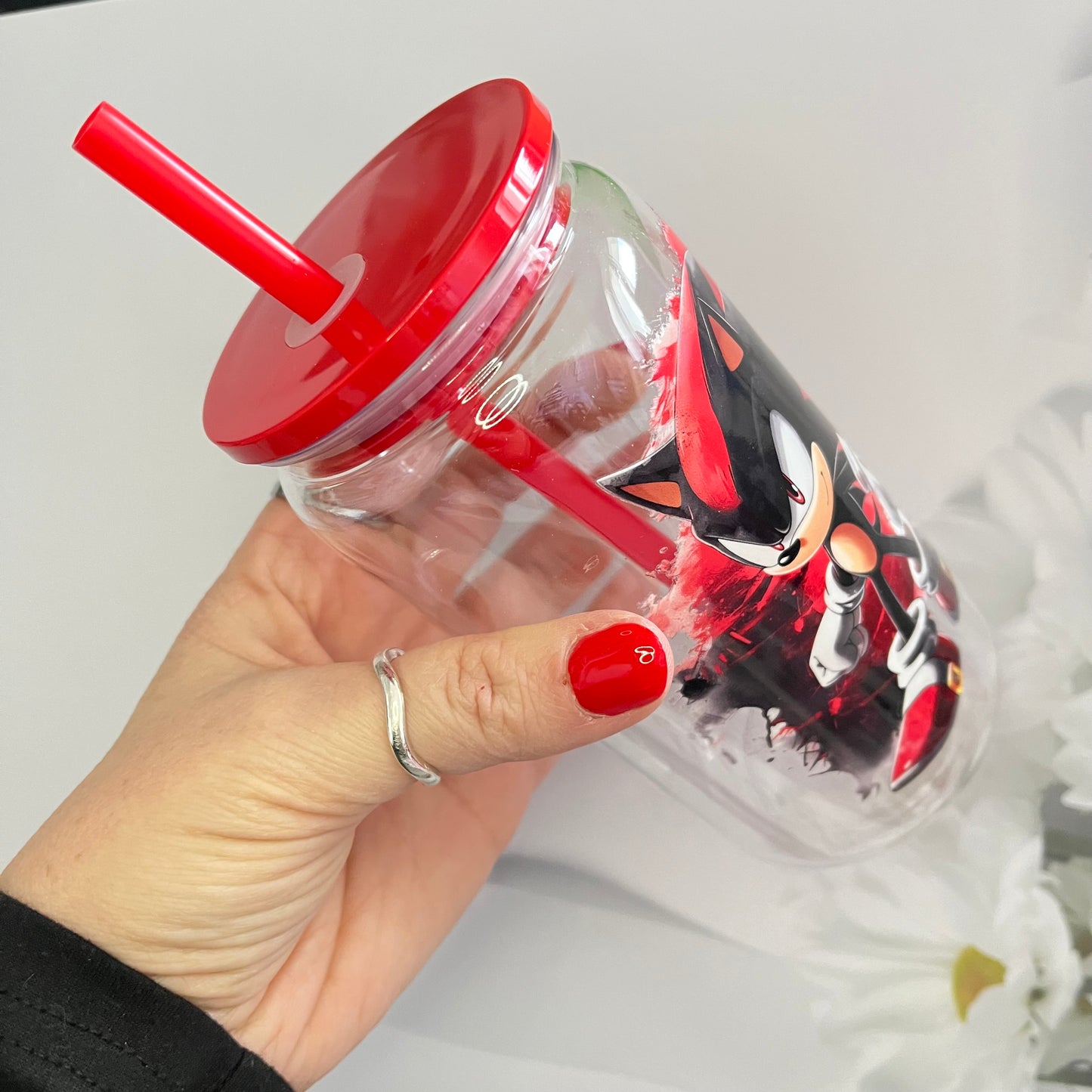 Sonic / Shadow Plastic Jar cup