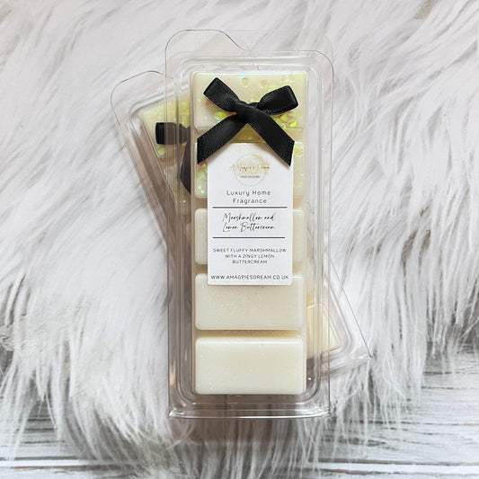 Marshmallow and Lemon Buttercream Wax Melt Snap Bar