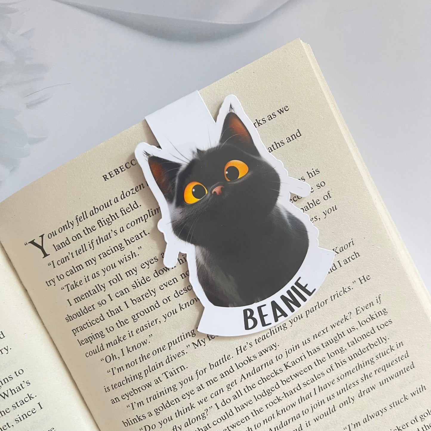 Personalised Magnetic Cat Bookmark – 30 Cat Breeds to Choose From!