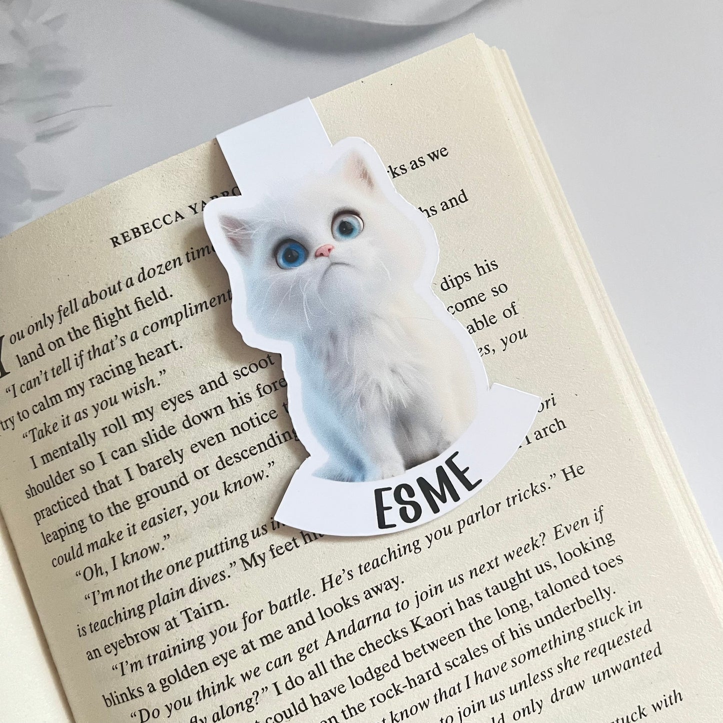 Personalised Magnetic Cat Bookmark – 30 Cat Breeds to Choose From!