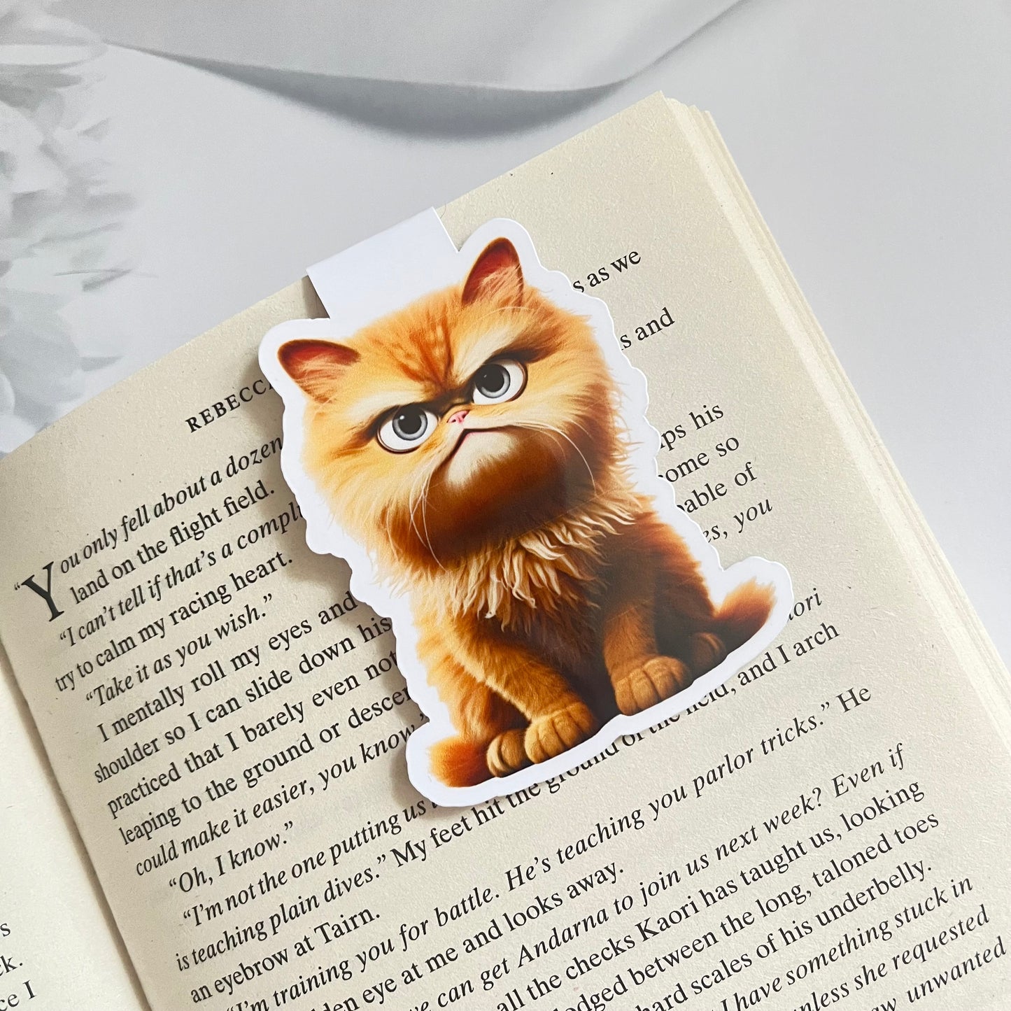 Personalised Magnetic Cat Bookmark – 30 Cat Breeds to Choose From!