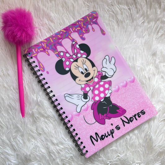Personalised Minnie Mouse Notebook