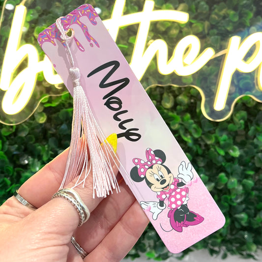 Personalised Aluminium Minnie Mouse Bookmark