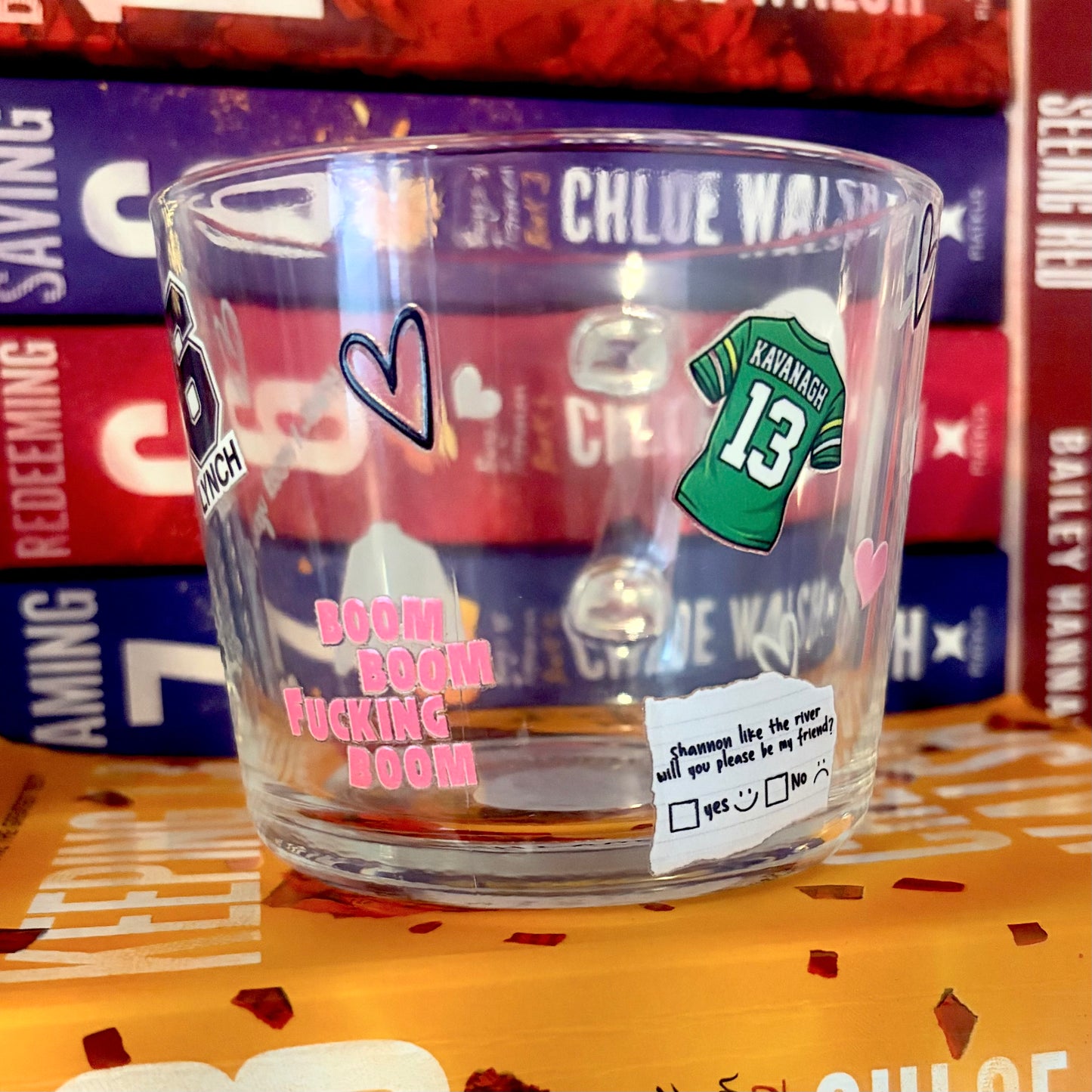 Booktok Inspired Glass Mug | Binding 13 Mug | Gibsie 7 | Kavanagh 13 | Clear Bookish Coffee Cup