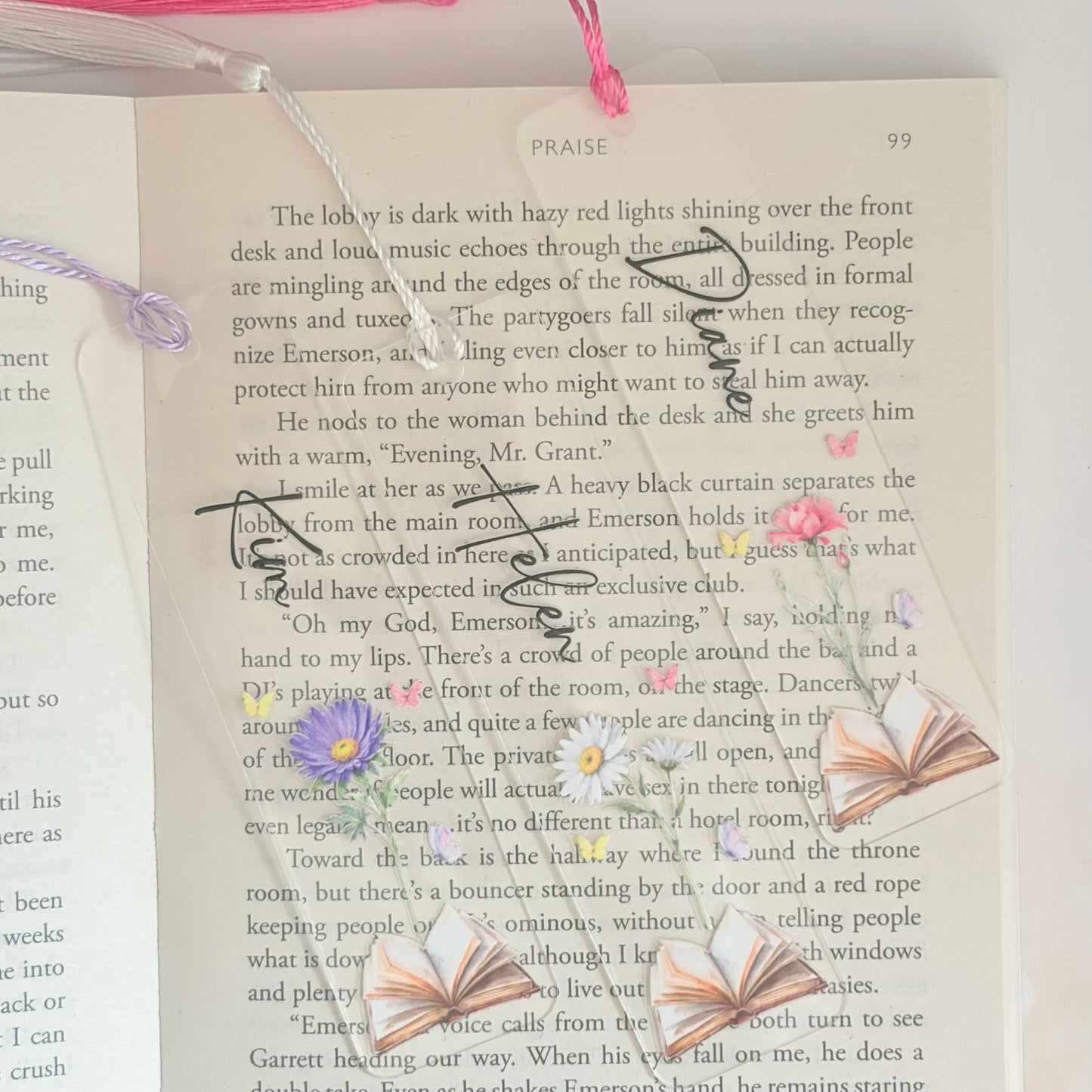Personalised Birth Flower Bookmark with Tassel