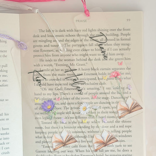 Personalised Birth Flower Bookmark with Tassel